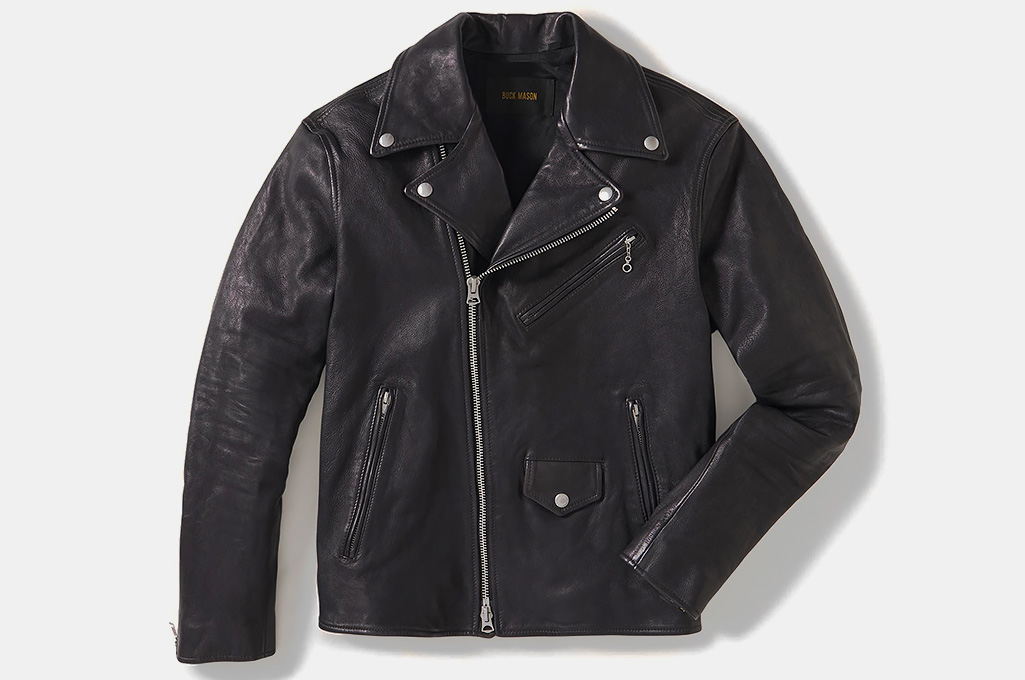Buck Mason Bruiser Leather Moto Jacket