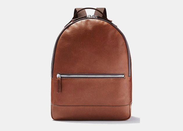 Frank and Oak Leather Backpack
