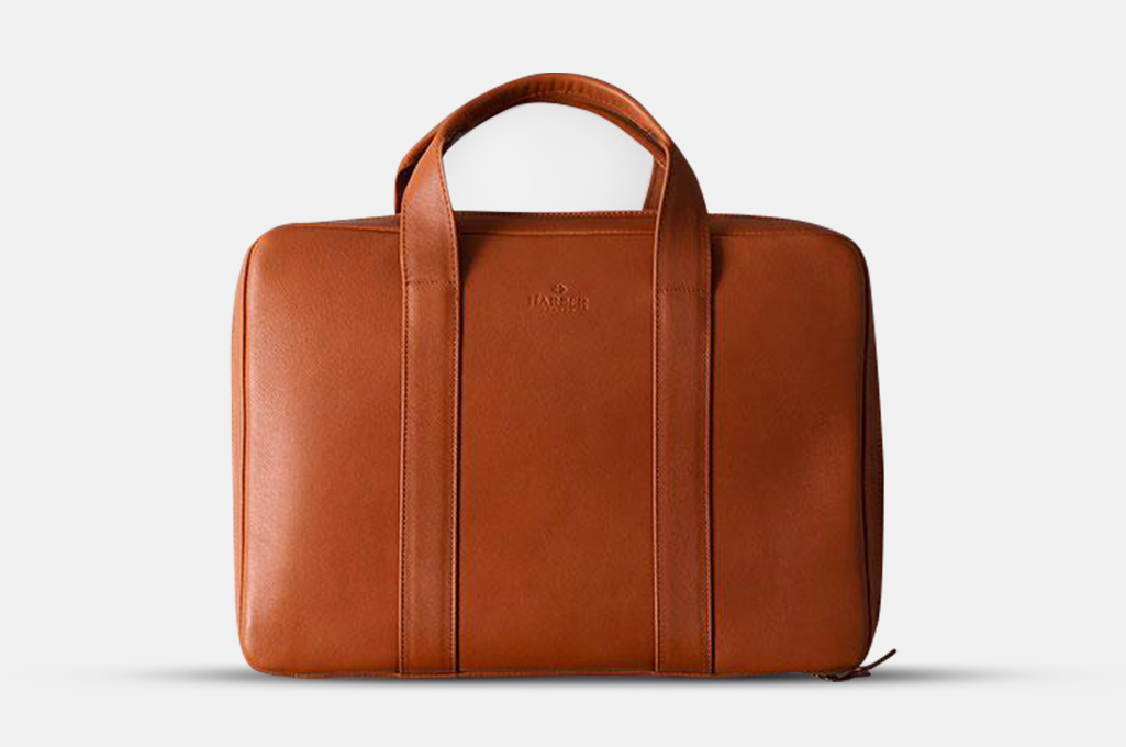 Harber London Leather Laptop Briefcase