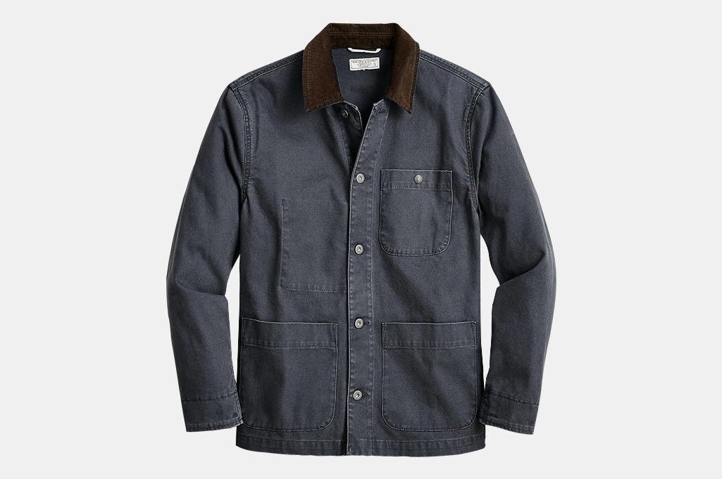 J.Crew Wallace & Barnes Chore Jacket with Corduroy Collar