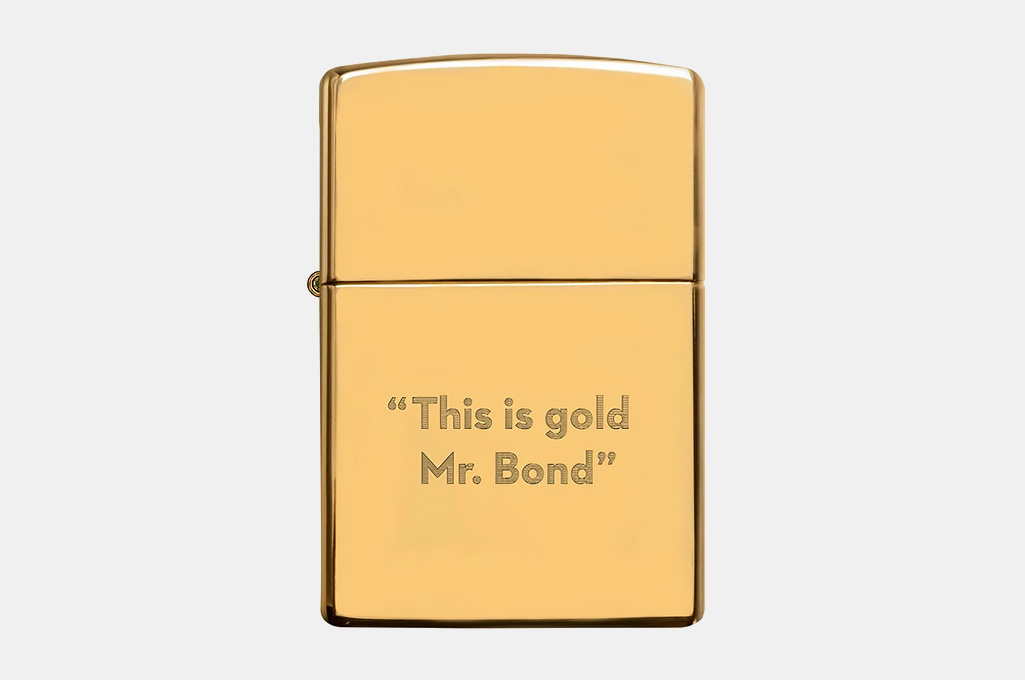 James Bond Solid Gold Zippo Lighter