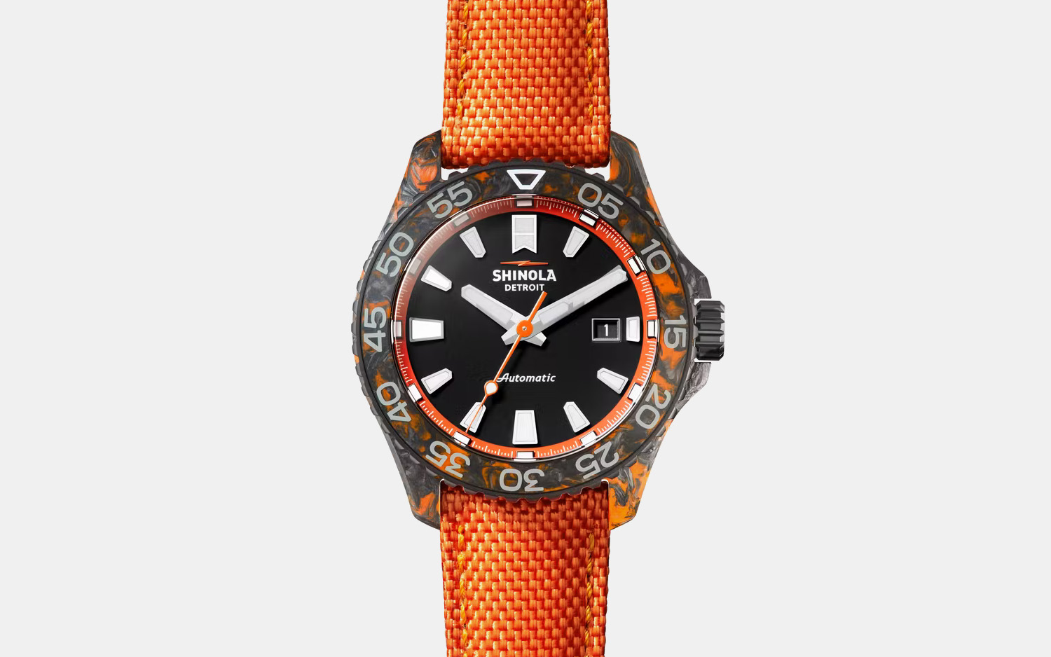 Shinola Forged Carbon Monster Automatic Dive Watch