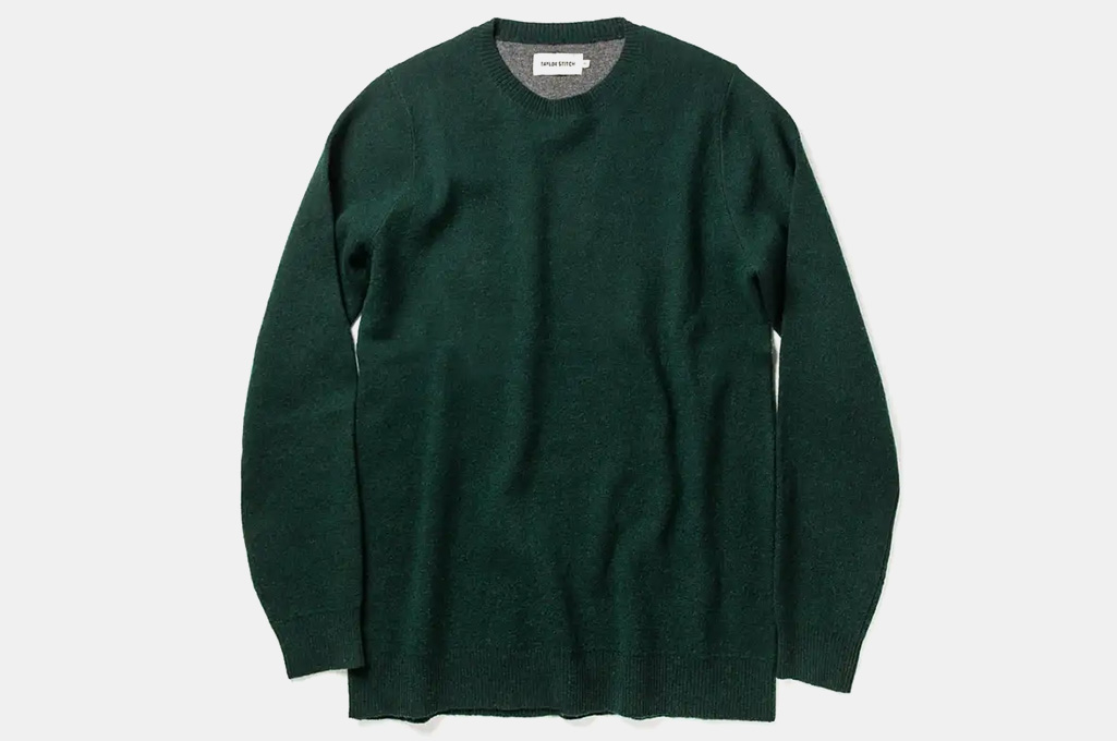 Taylor Stitch The Double Knit Sweater in Forest