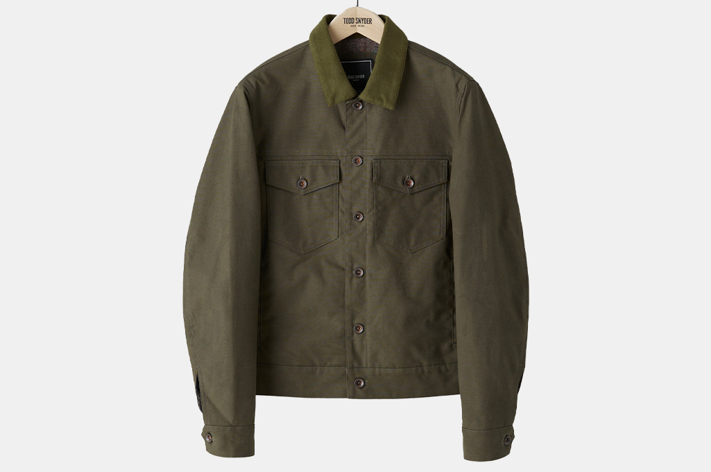 Todd Snyder Blanket Lined Waxed Dylan Jacket  