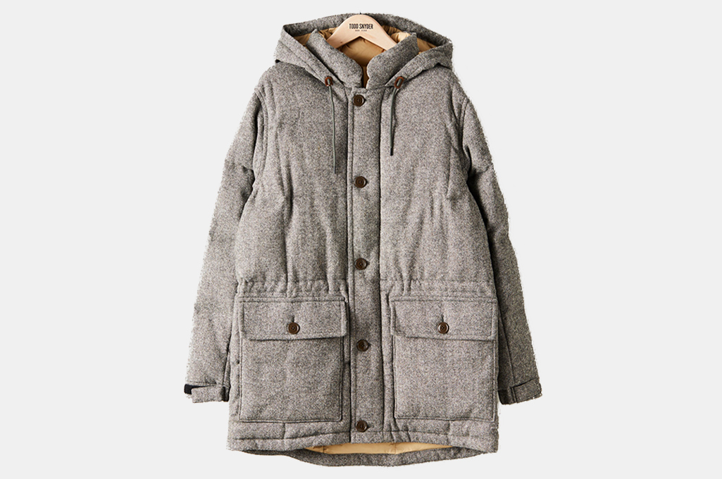 Todd Snyder English Down Parka in Donegal Oatmeal