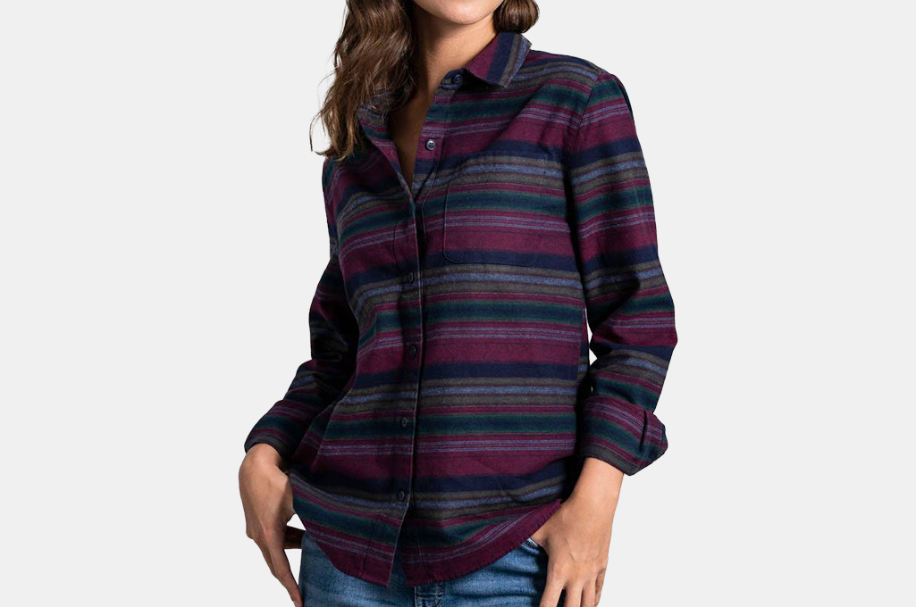 United By Blue Women's Organic Flannel Button-Down